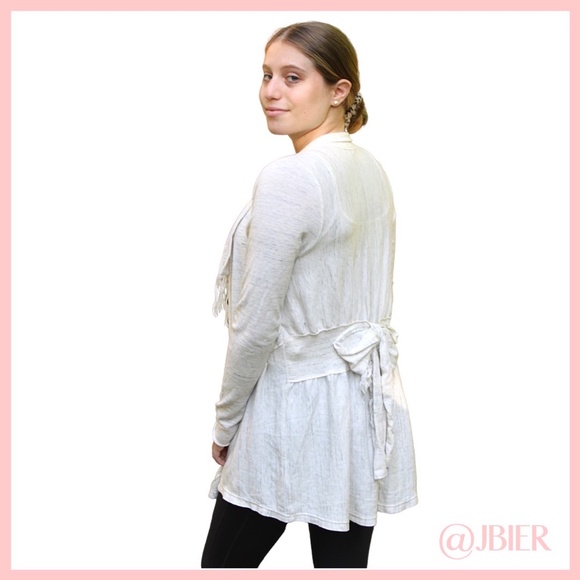 Free People White Fringe Cardigan - Picture 7 of 8